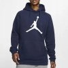 Bluza Nike Jordan męska kangurka granatowa z nadrukiem 